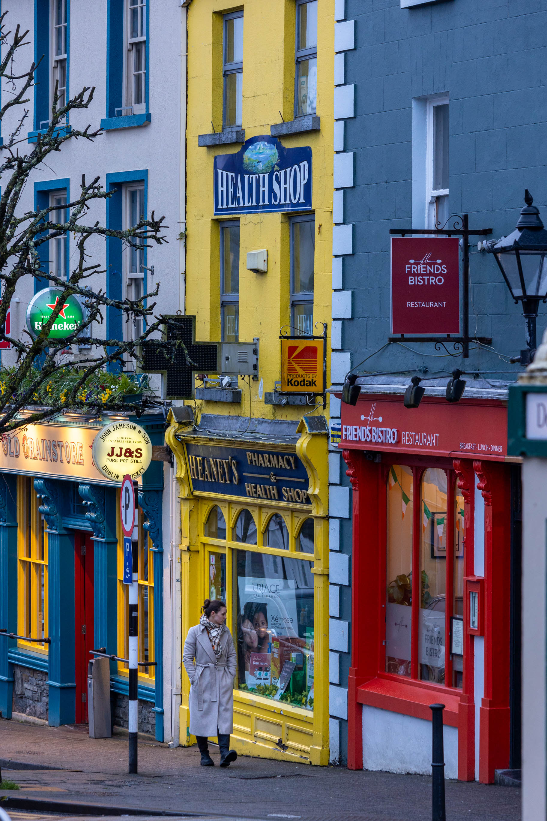 bunte Häuser in Westport in Irland