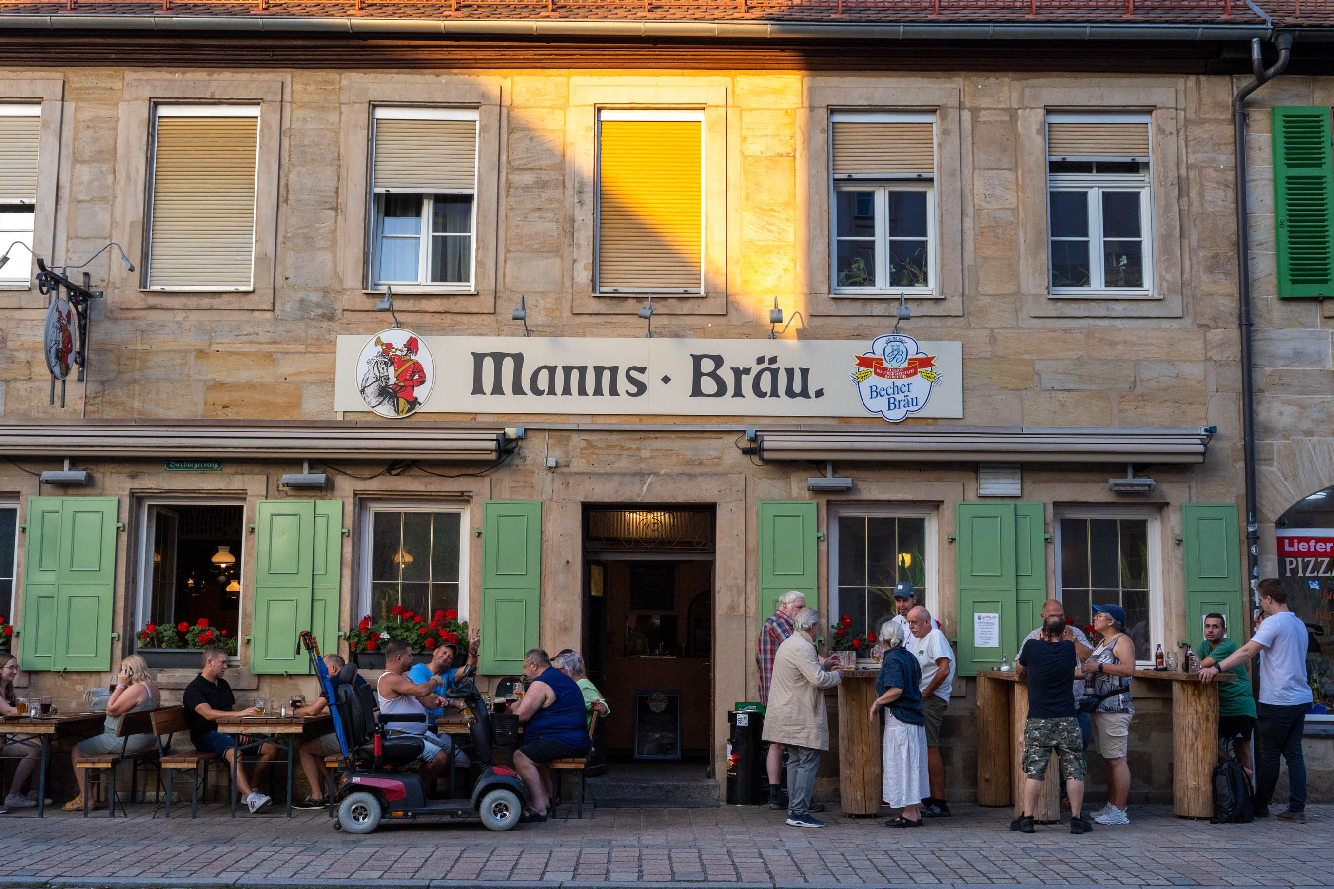 Hausansicht des Restaurant Manns Bräu in Bayreuth