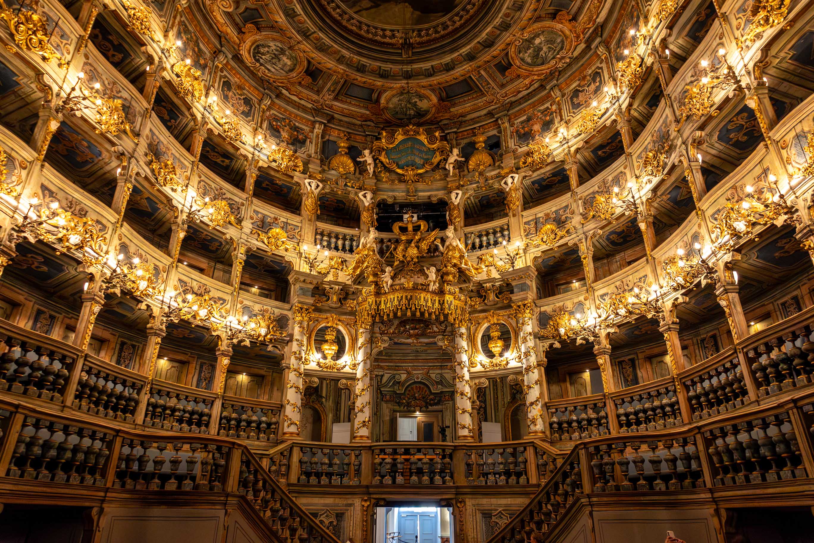 Innenaufnahme des Markgräflichen Opernhauses in Bayreuth