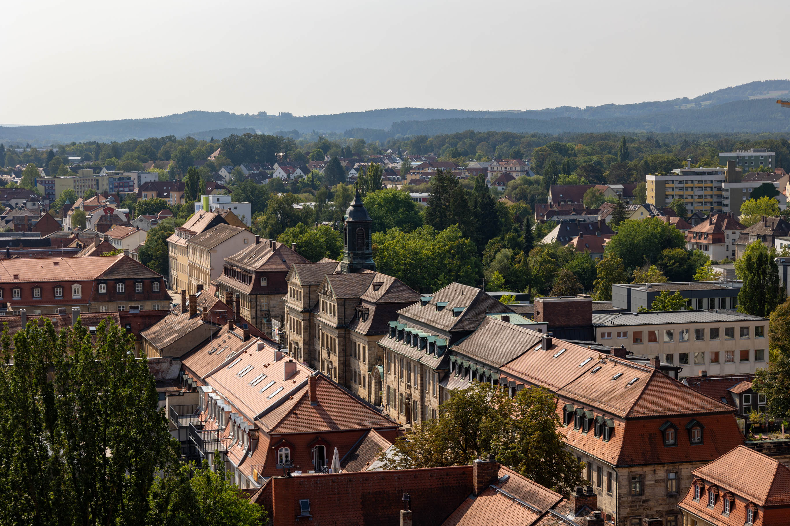 Aussicht vom Turm der Stadtkirche in Bayreuth